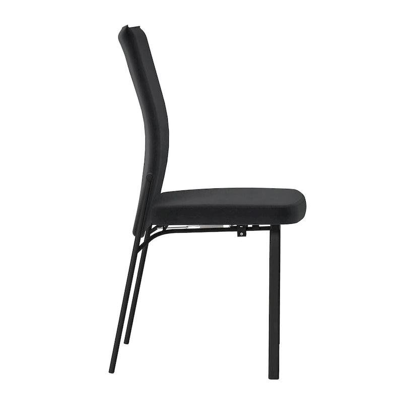 Chaise d'appoint Monique Black à dossier mobile