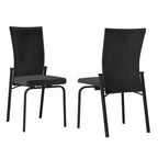 Chaise d'appoint Monique Black à dossier mobile