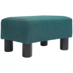 HOMCOM Pouf repose-pieds ottoman en tissu lin moderne 16 cubes
