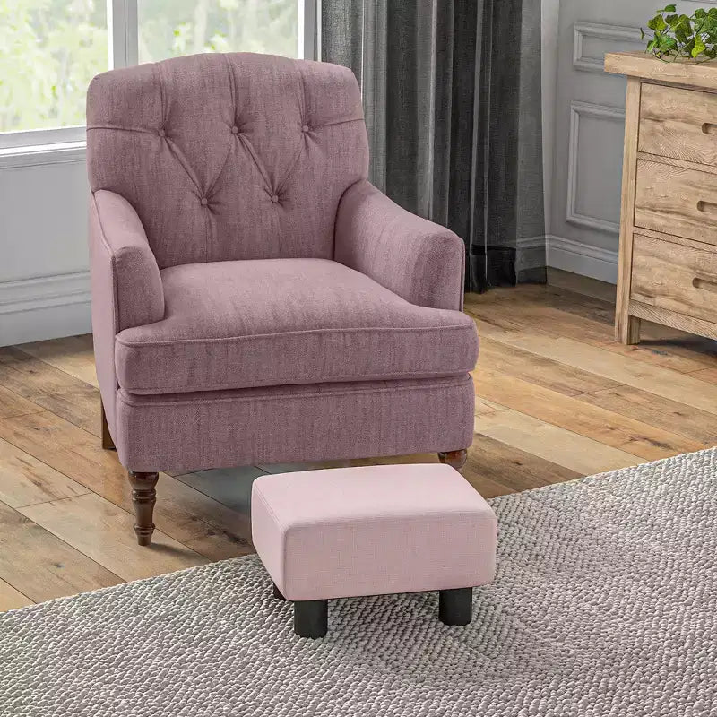 HOMCOM Pouf repose-pieds ottoman en tissu lin moderne 16 cubes