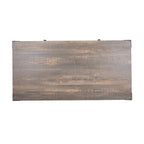 Table basse de rangement Conner en acier noir rustique et noyer foncé de 48 pouces par Furniture of America