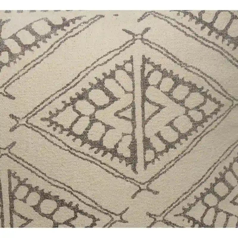 Pouf rustique géométrique fait main Sevita