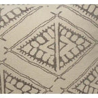 Pouf rustique géométrique fait main Sevita