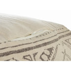 Pouf rustique géométrique fait main Sevita