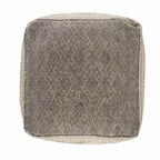 Pouf rustique géométrique fait main Sevita