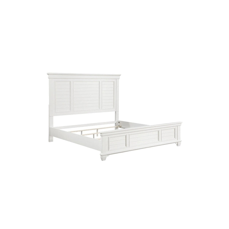 Chambre à coucher moderne 6 pièces Leo en panneaux blancs