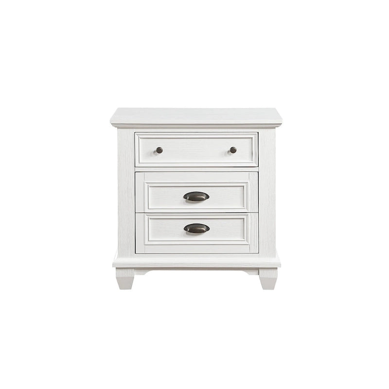 Chambre à coucher moderne 6 pièces Leo en panneaux blancs