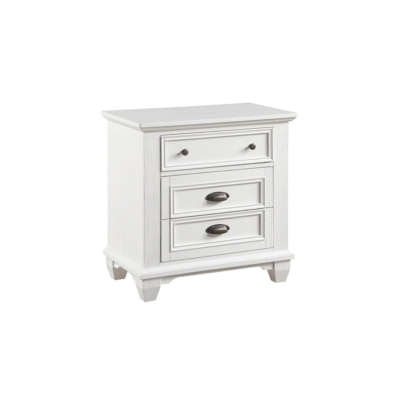 Chambre à coucher moderne 6 pièces Leo en panneaux blancs