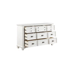 Chambre à coucher moderne 6 pièces Leo en panneaux blancs