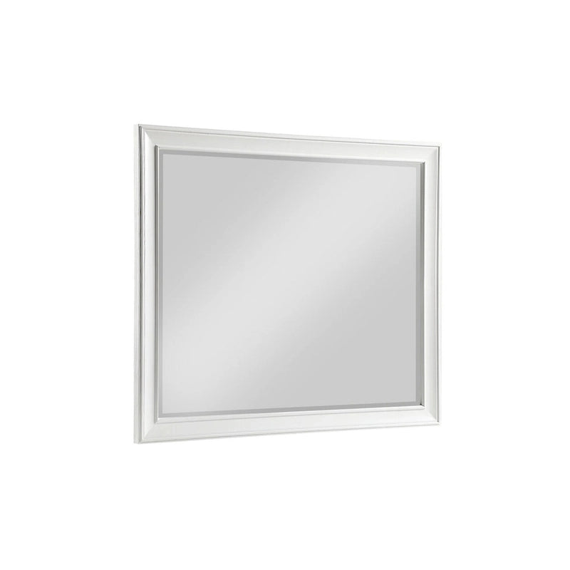 Chambre à coucher moderne 6 pièces Leo en panneaux blancs