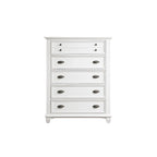 Chambre à coucher moderne 6 pièces Leo en panneaux blancs