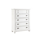 Chambre à coucher moderne 6 pièces Leo en panneaux blancs