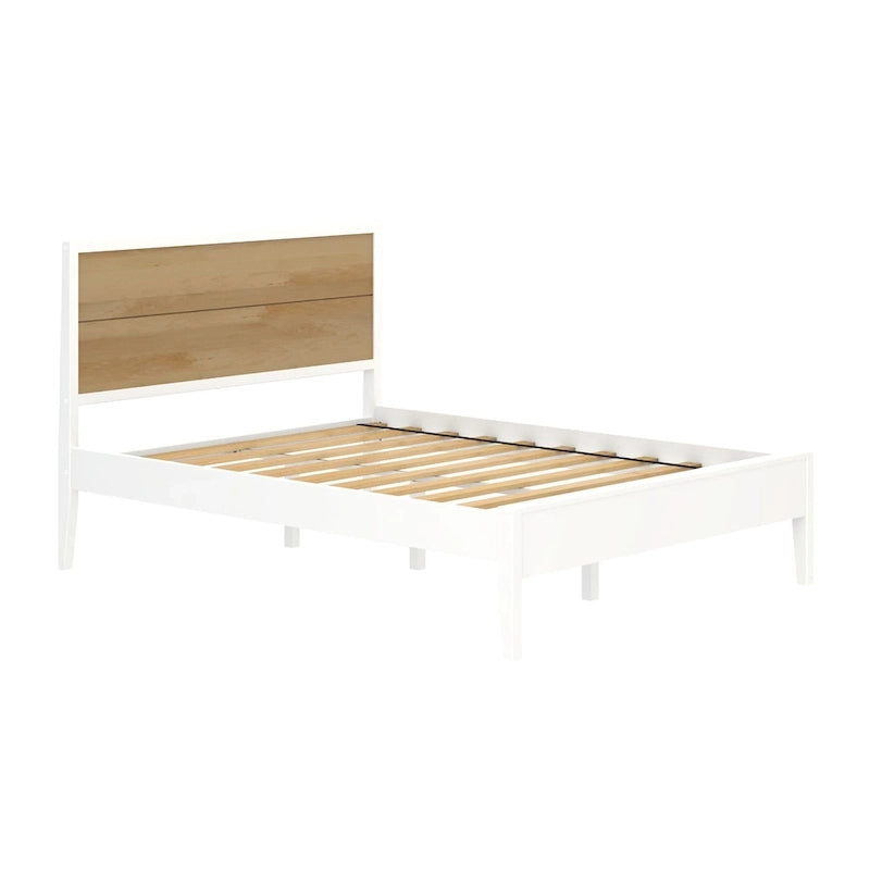Ensemble de chambre à coucher 3 pièces « Plank and Beam » format grand lit avec 2 tables de chevet