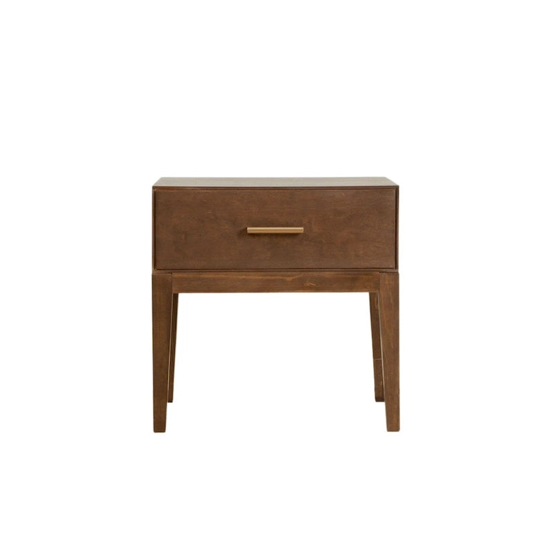 Ensemble de chambre à coucher 3 pièces « Plank and Beam » format grand lit avec 2 tables de chevet