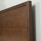 Ensemble de chambre à coucher 3 pièces « Plank and Beam » format grand lit avec 2 tables de chevet