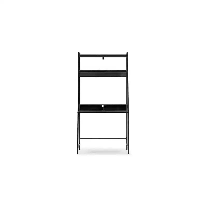 Bureau de télétravail contemporain Signature Design by Ashley Yarlow 36 avec étagère, noir