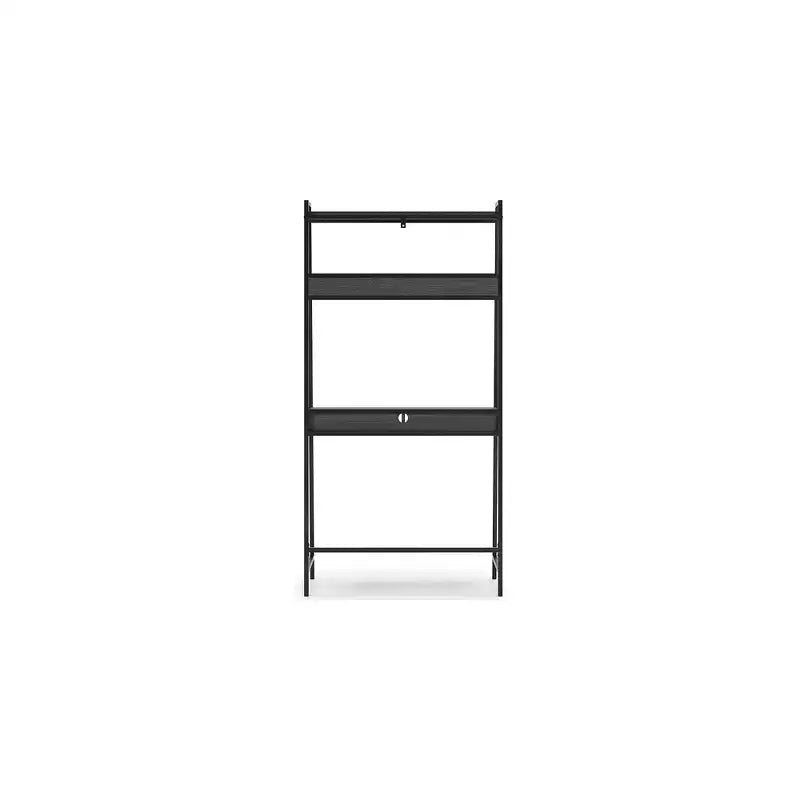 Bureau de télétravail contemporain Signature Design by Ashley Yarlow 36 avec étagère, noir