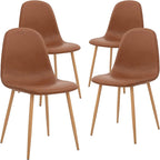 Chaise d'appoint en similicuir et pieds en métal