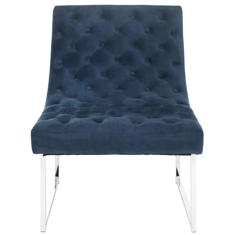 SAFAVIEH Jerilynn Fauteuil Club Hadley capitonné moderne du milieu du siècle - 63,5 x 76,2 x 81,3 cm