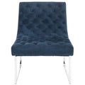 SAFAVIEH Jerilynn Fauteuil Club Hadley capitonné moderne du milieu du siècle - 63,5 x 76,2 x 81,3 cm
