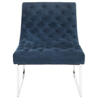 SAFAVIEH Jerilynn Fauteuil Club Hadley capitonné moderne du milieu du siècle - 63,5 x 76,2 x 81,3 cm