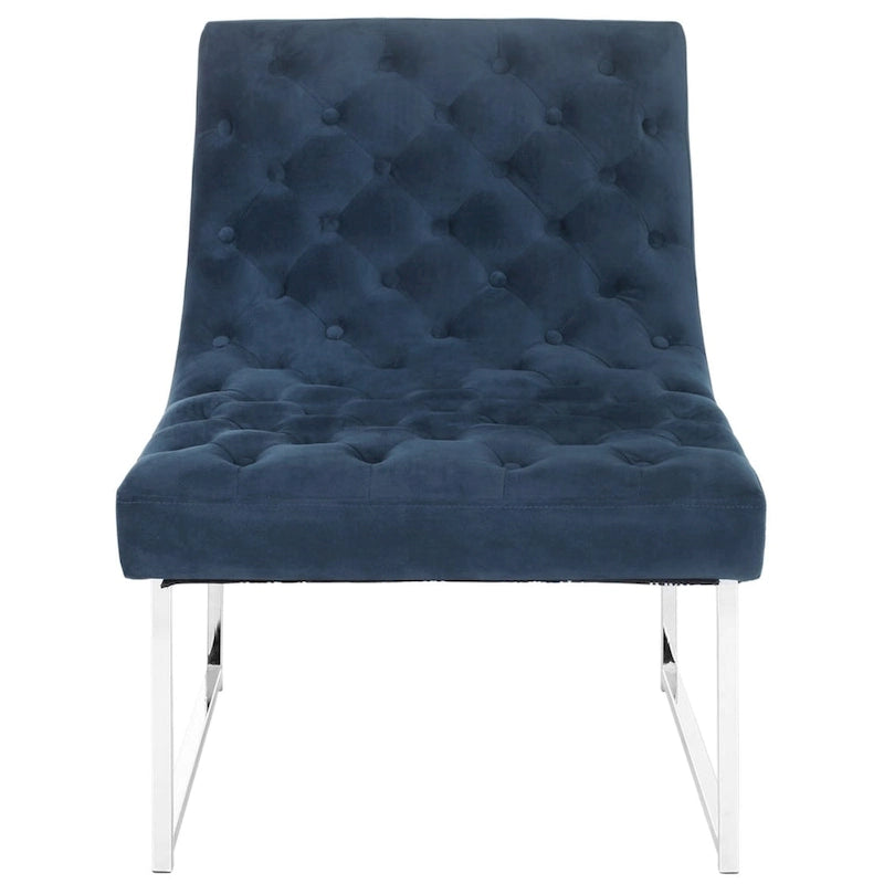 SAFAVIEH Jerilynn Fauteuil Club Hadley capitonné moderne du milieu du siècle - 63,5 x 76,2 x 81,3 cm