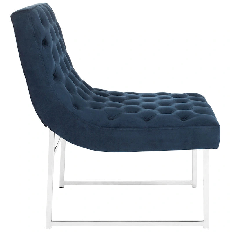 SAFAVIEH Jerilynn Fauteuil Club Hadley capitonné moderne du milieu du siècle - 63,5 x 76,2 x 81,3 cm
