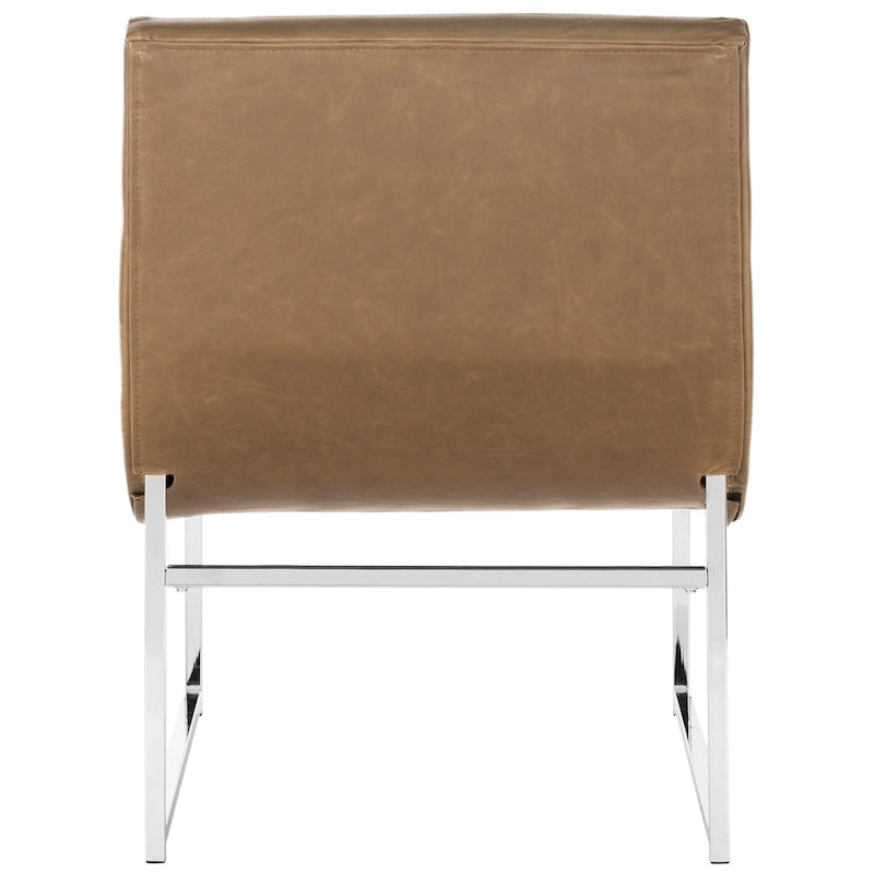 SAFAVIEH Jerilynn Fauteuil Club Hadley capitonné moderne du milieu du siècle - 63,5 x 76,2 x 81,3 cm