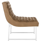 SAFAVIEH Jerilynn Fauteuil Club Hadley capitonné moderne du milieu du siècle - 63,5 x 76,2 x 81,3 cm