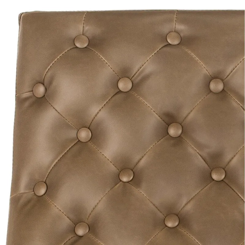 SAFAVIEH Jerilynn Fauteuil Club Hadley capitonné moderne du milieu du siècle - 63,5 x 76,2 x 81,3 cm
