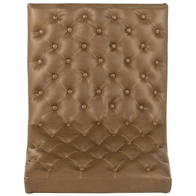 SAFAVIEH Jerilynn Fauteuil Club Hadley capitonné moderne du milieu du siècle - 63,5 x 76,2 x 81,3 cm
