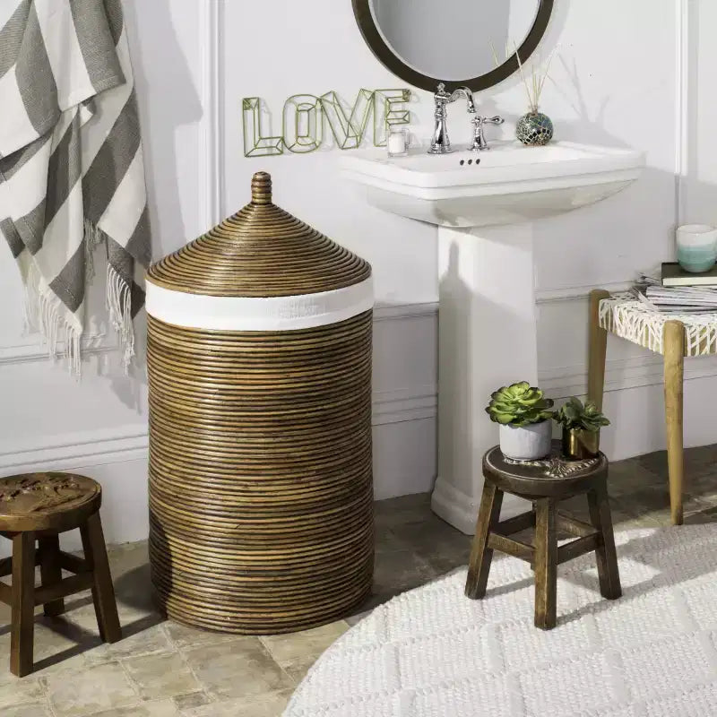 Panier à Linge Wellington avec Doublure – HAC6501 – Safavieh