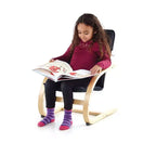 Guidecraft Ensemble de chaises berçantes Kiddie Rocker - Bleu : Ensemble de chaises berçantes en bois courbé pour enfants