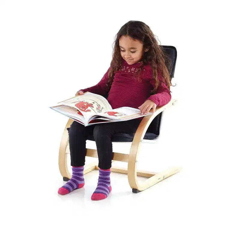 Guidecraft Ensemble de chaises berçantes Kiddie Rocker - Bleu : Ensemble de chaises berçantes en bois courbé pour enfants