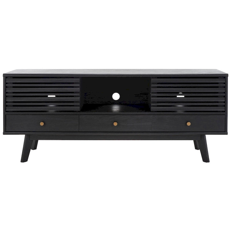 Meuble TV média à 3 tiroirs Safavieh Ciera (pour téléviseur à écran plat de 65 pouces) - 58,7 po x 15,2 po x 23,9 po - 59Wx15Px24H