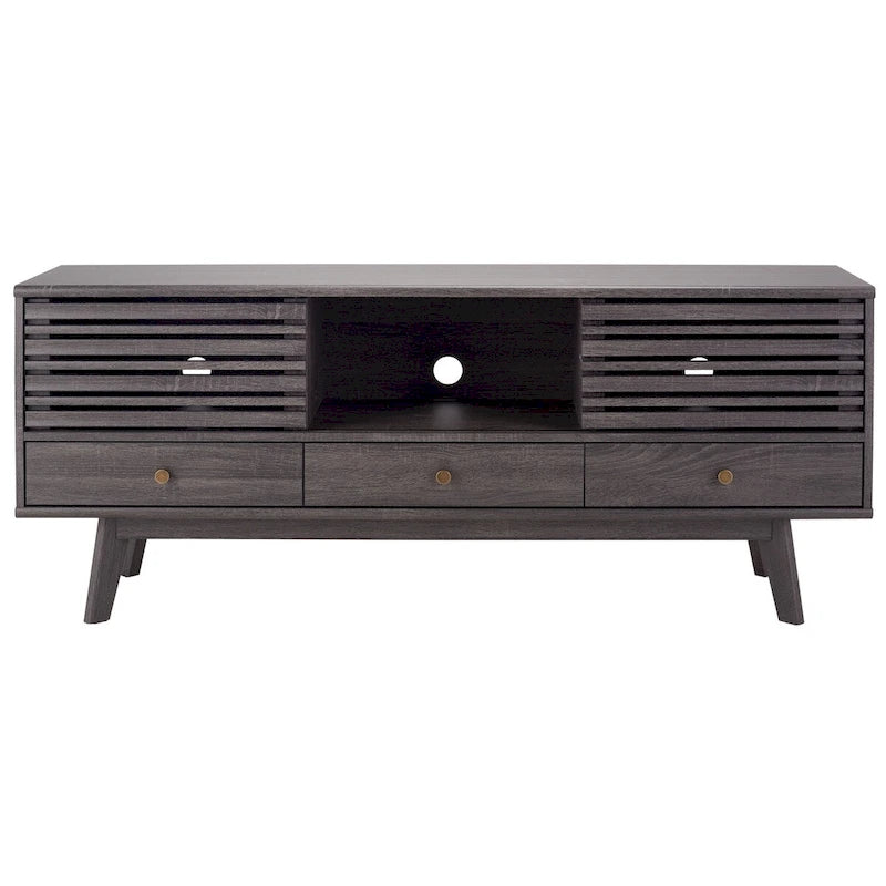 Meuble TV média à 3 tiroirs Safavieh Ciera (pour téléviseur à écran plat de 65 pouces) - 58,7 po x 15,2 po x 23,9 po - 59Wx15Px24H