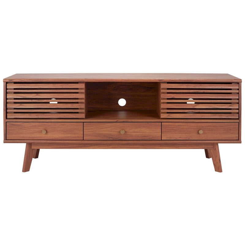 Meuble TV média à 3 tiroirs Safavieh Ciera (pour téléviseur à écran plat de 65 pouces) - 58,7 po x 15,2 po x 23,9 po - 59Wx15Px24H