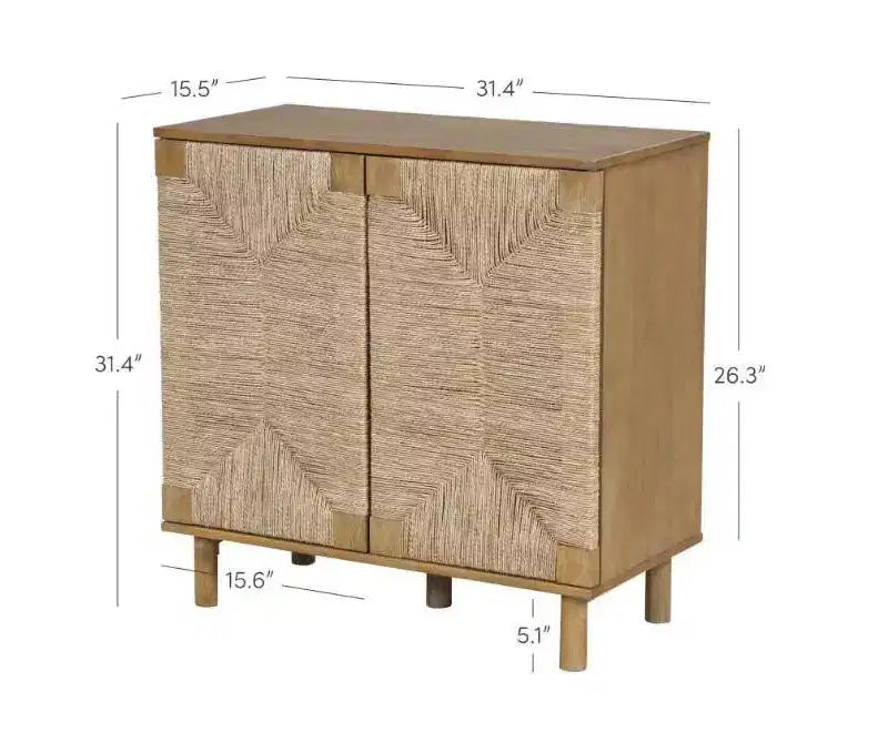 Nathan James Ensemble de 3 consoles Beacon en jonc de mer avec portes