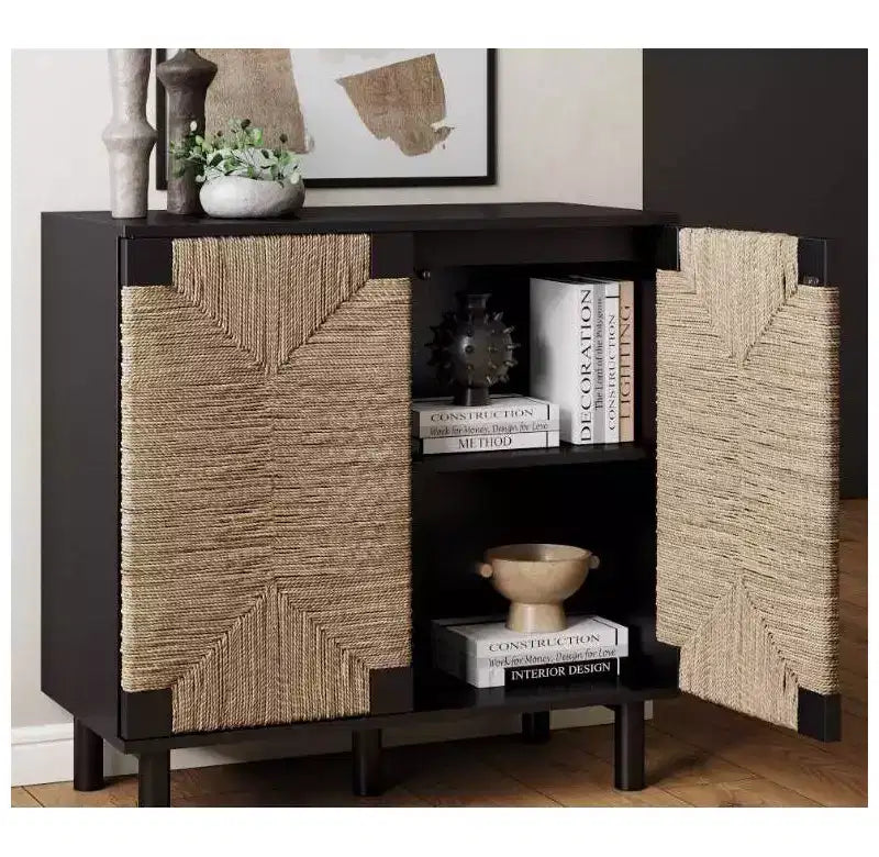 Nathan James Ensemble de 3 consoles Beacon en jonc de mer avec portes