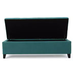 Christopher Knight Home Pouf de rangement capitonné Wendover en pin avec pieds en bouleau