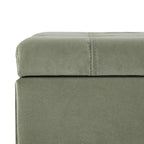 Christopher Knight Home Pouf de rangement capitonné Wendover en pin avec pieds en bouleau