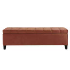 Christopher Knight Home Pouf de rangement capitonné Wendover en pin avec pieds en bouleau