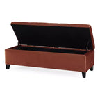 Christopher Knight Home Pouf de rangement capitonné Wendover en pin avec pieds en bouleau