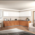 Collection Cuisine Moderne Teck Naturel & Noir - Base 10x8,5 Pieds de large - 102x120