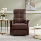 Fauteuil inclinable en cuir pleine fleur Hydeline Logan Power avec appuie-tête motorisé