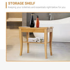 Longue banquette de douche en bambou