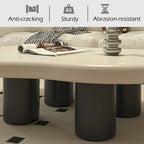48.43 Table basse moderne en forme de nuage pour salon, table basse à 4 pieds - 48.4