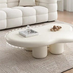 48.43 Table basse moderne en forme de nuage pour salon, table basse à 4 pieds - 48.4