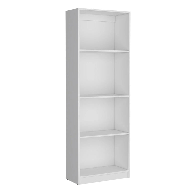 Bibliothèque à 5 étagères et armoire de 74 po de largeur