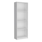 Bibliothèque à 5 étagères et armoire de 74 po de largeur